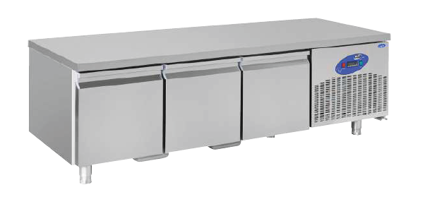Хладилна маса 3 врати 200х70х60см (база уреди), -0/8ᵒC, 0.23kW/220V