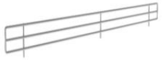 Front shelf stopper * 1250mm (H:50) - wire
