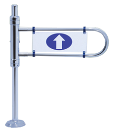 Mechanische Eingangstür – links