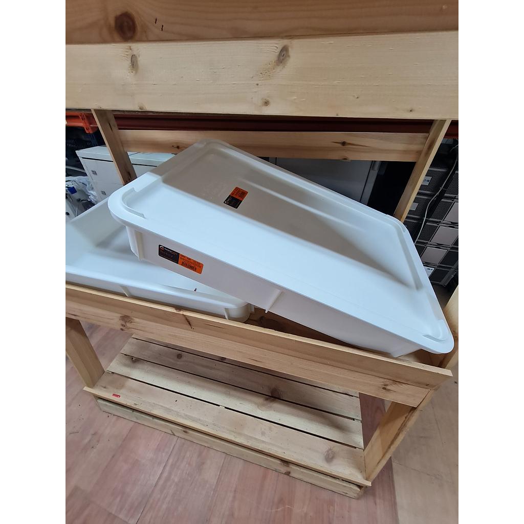 Pizzateigbox 600*400*75 mm weiß