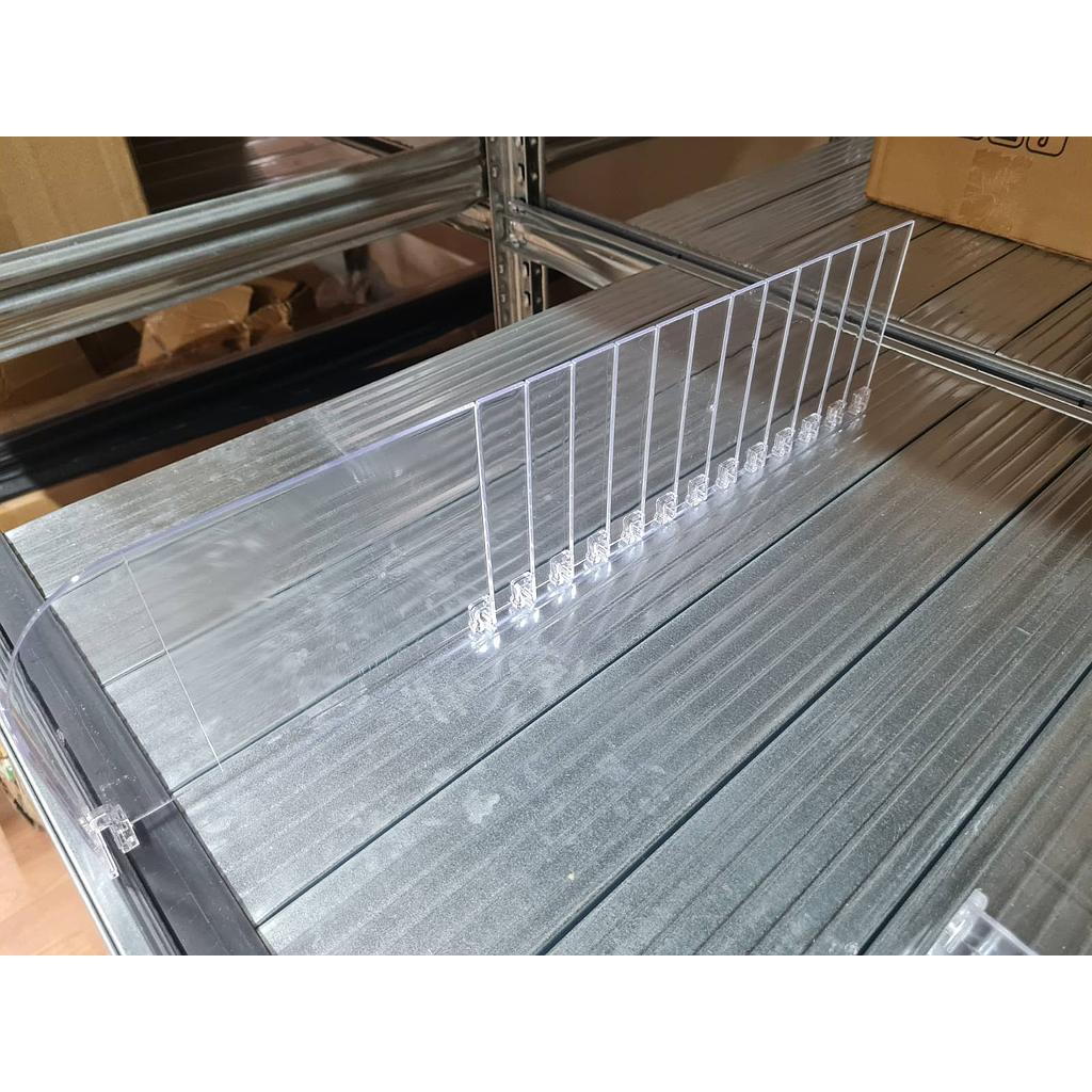 Breakable shelf divider