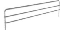Side stopper for shelf * 500mm (H:50) - wire
