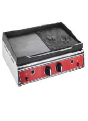 Grill GAS 500x400x200 Glatte und gerippte Platte