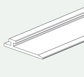 Magnetisches T-Profil 1250 mm für Trenner / schwarz