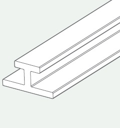 Selbstklebendes T-Profil 1000 mm für Separator