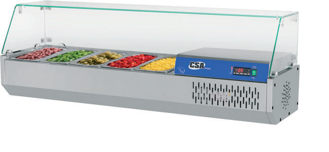 Refrigerated showcase Salatierra 9GN/ 205x39x46cm