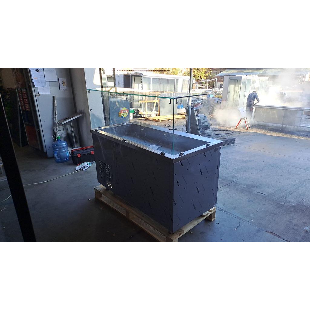Refrigerator salad bar table 2 doors 4GN, 141x70x85, -2/+8