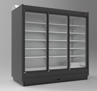 Крайстенна хладилна  витрина SUMBA S / PLUG-IN / WITH HINGED DOOR/ INOX Insиde/ 1975x900x2020