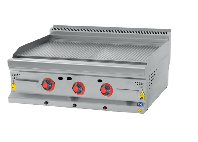 Gerippte GAS-Grillplatte