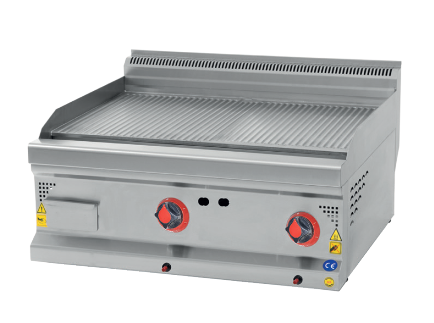 Grillplattentyp gerippt GAS; 800x700x300