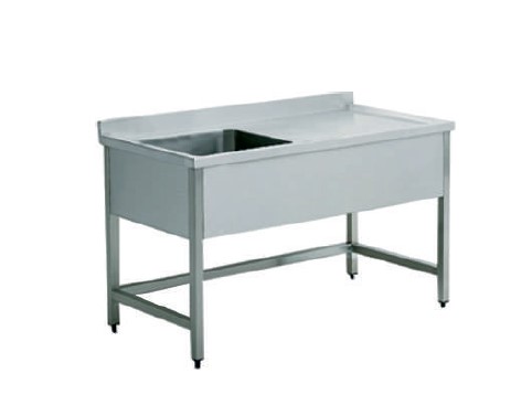 ARBEITSTISCH MIT LINKER SPÜLE OHNE HAUPTABELLE 1200x700x850