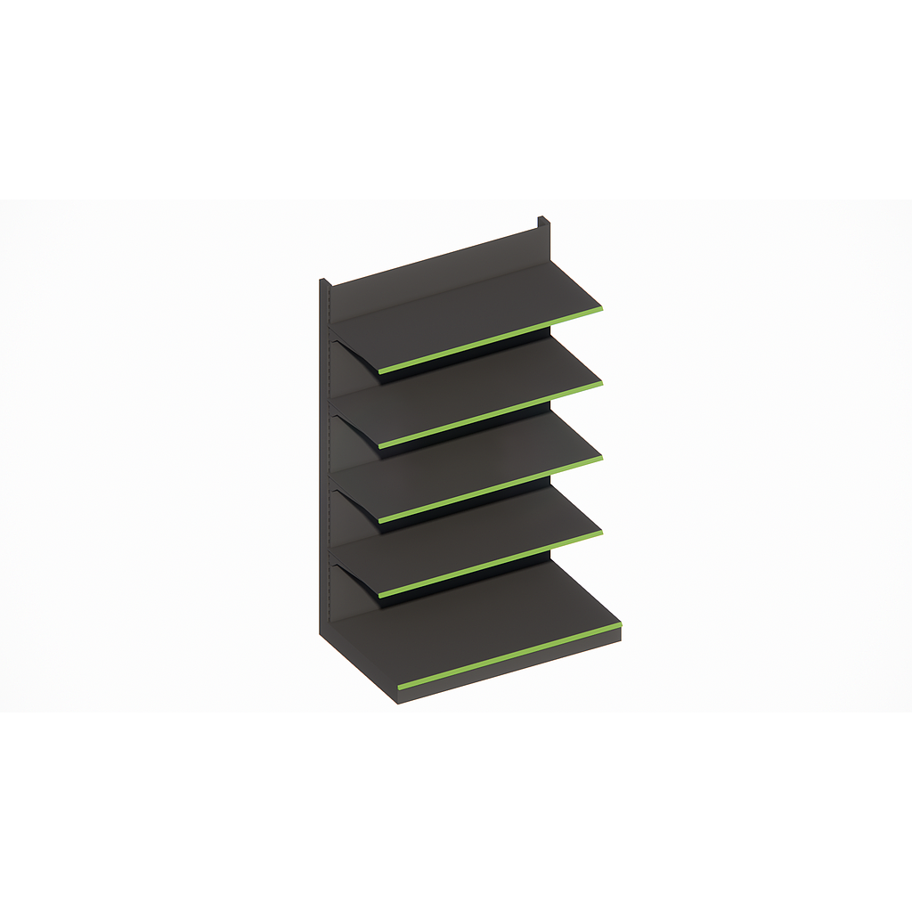 WALL UNIT Standard * 500x1250x2250mm, Shelves: B500 + 4x400mm