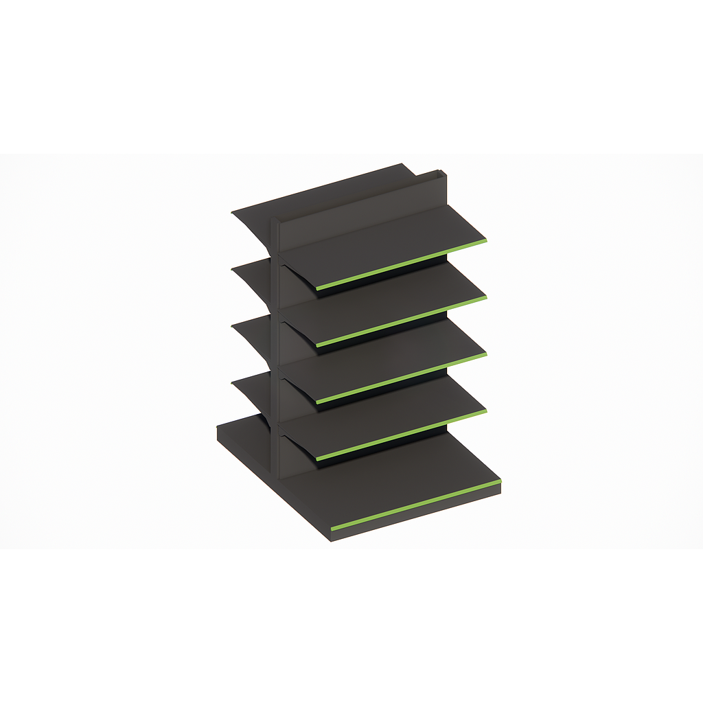 Regal GONDOLA Standard * 500x500x1850mm, Regale: H500+4x400mm
